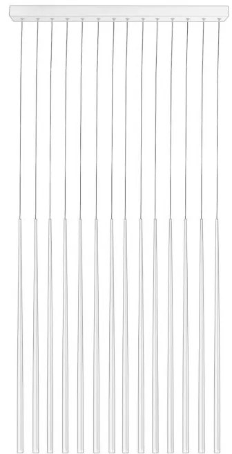 Lustra LED design modern minimalist 45cm Louise 14 white ZZ AZ3425