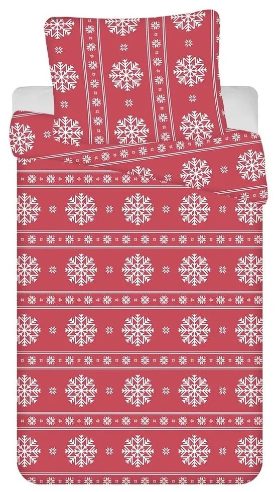 Lenjerie de pat cu fulgi de zăpadă