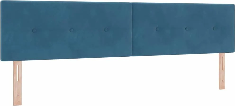 vidaXL Tăblie cap Albastru închis 200 cm Catifea