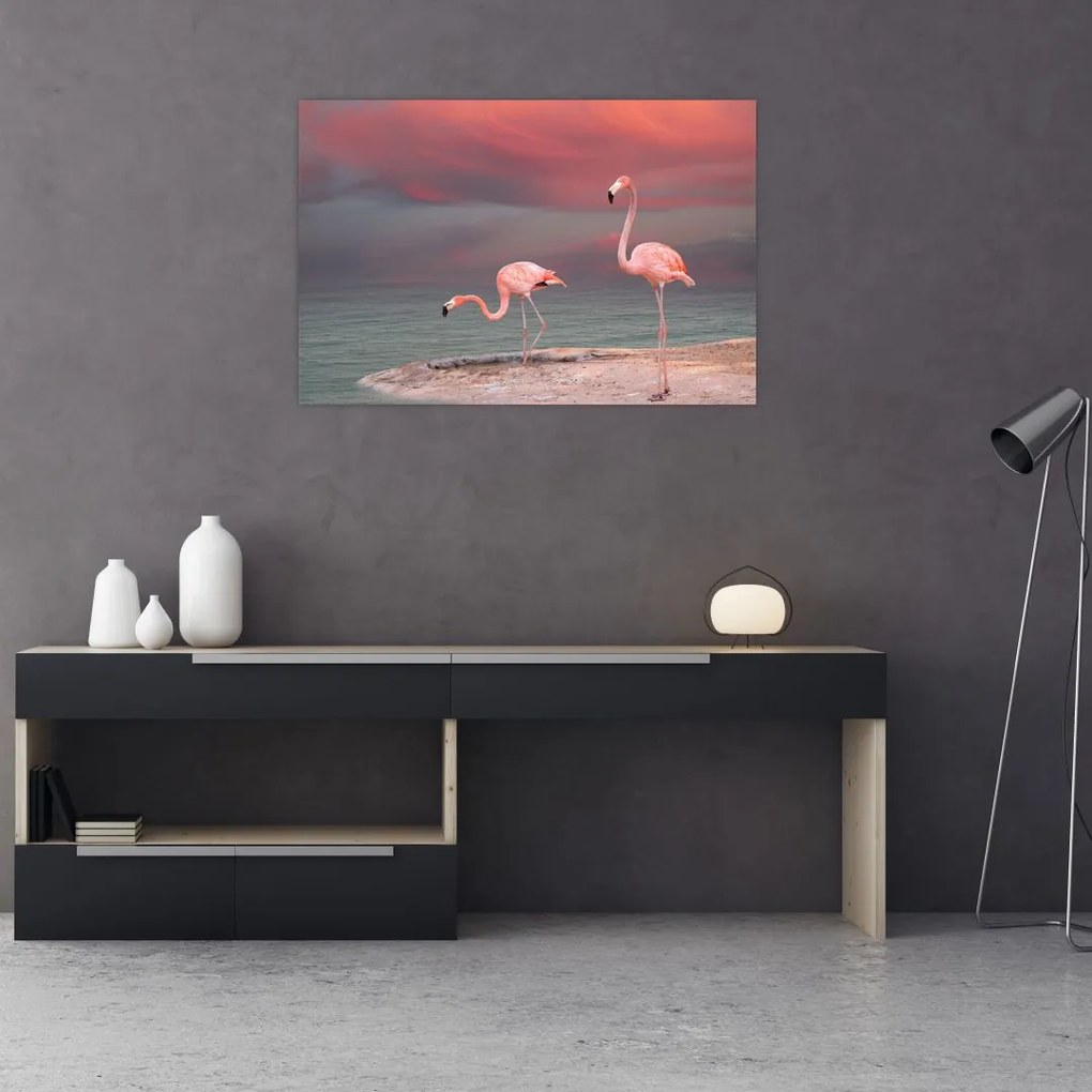 Tablou - Flamingo (90x60 cm)
