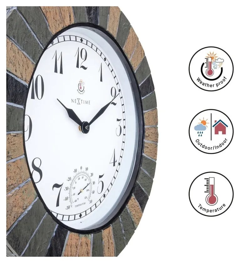 Ceas de perete ø 43,5 cm pentru exterior Aster – NeXtime