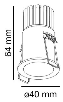 Spot LED dimabil / incastrabil tavan / plafon FOX alb 5W