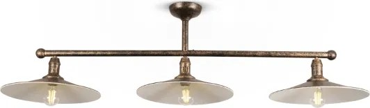 BRILAGI - Lustră cu tijă FORGE 3xE27/60W/230V cupru/patină