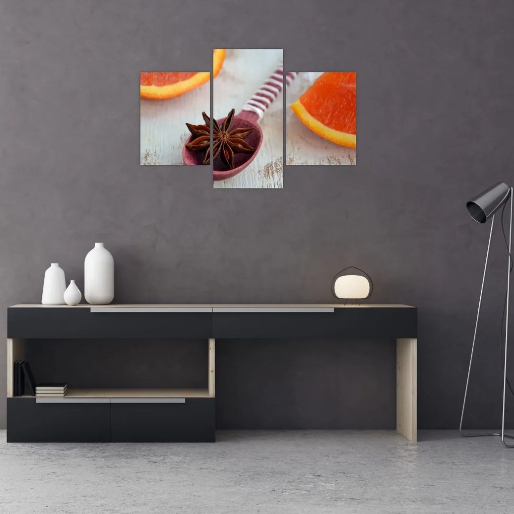 Tablou cu scorțișoară pe linguriță (90x60 cm)