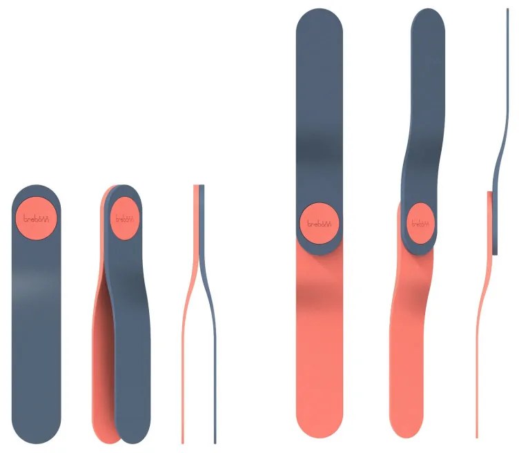 Cleste de bucatarie Trebonn Twist 1520212, 22 cm, Pana la 200°C, Rezistent la zgarieturi, Negru/Coral
