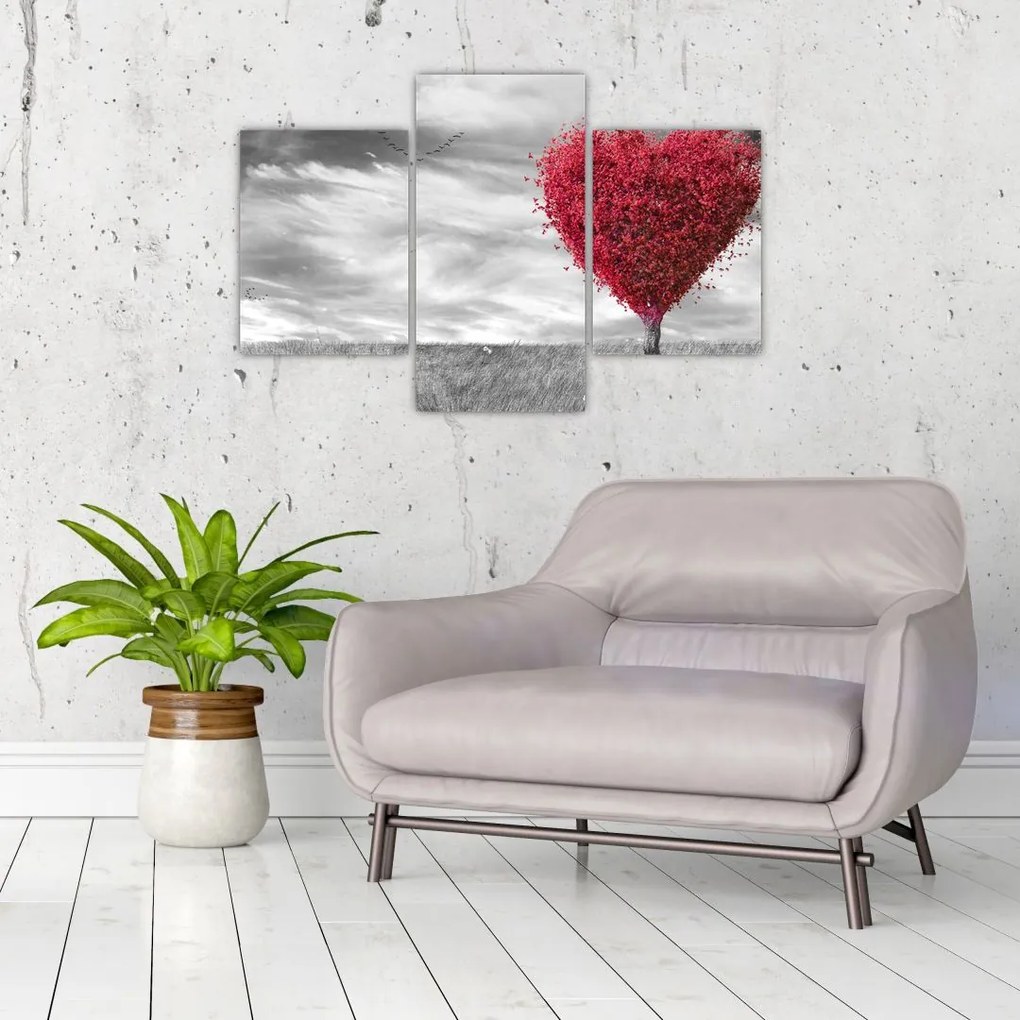 Tablou -Inima din coroanele copacilor (90x60 cm)