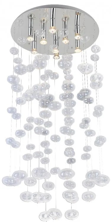Lustra XL moderna design deosebit 60cm Luvia clar