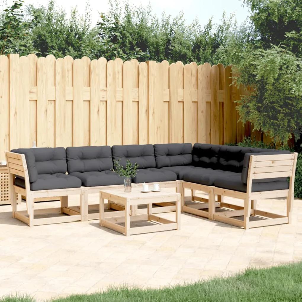 3217020 vidaXL Set canapele de grădină cu perne, 6 piese, lemn masiv de pin