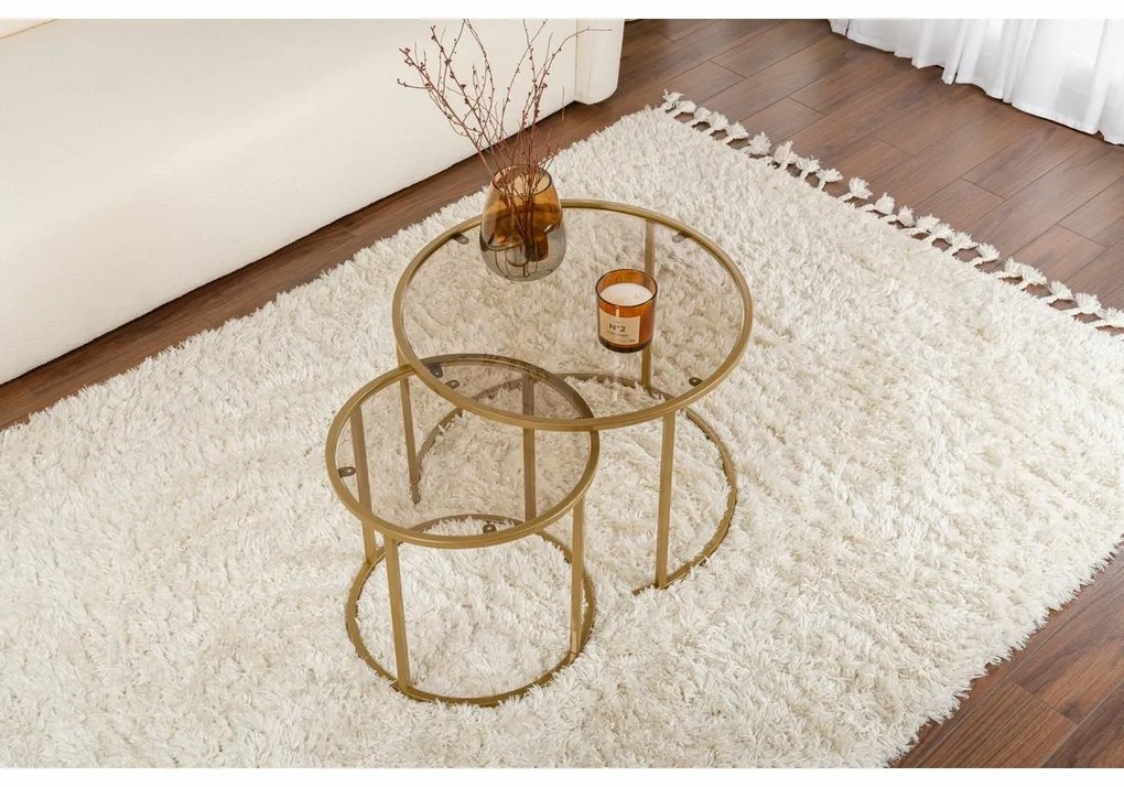 Set de măsuțe de cafea Aurum Gold and Bronze60 cm, 2 buc.