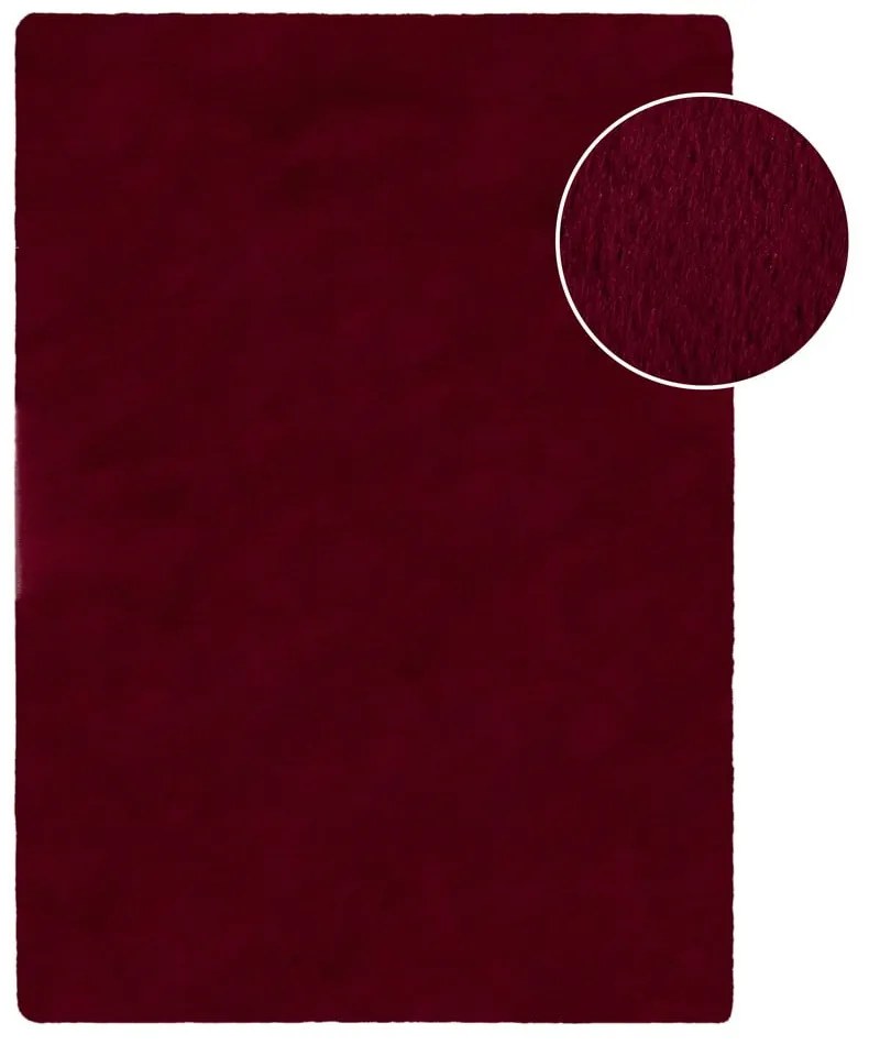 Blană burgundy sintetică 80x150 cm Ivy Luxury Fur – Flair Rugs