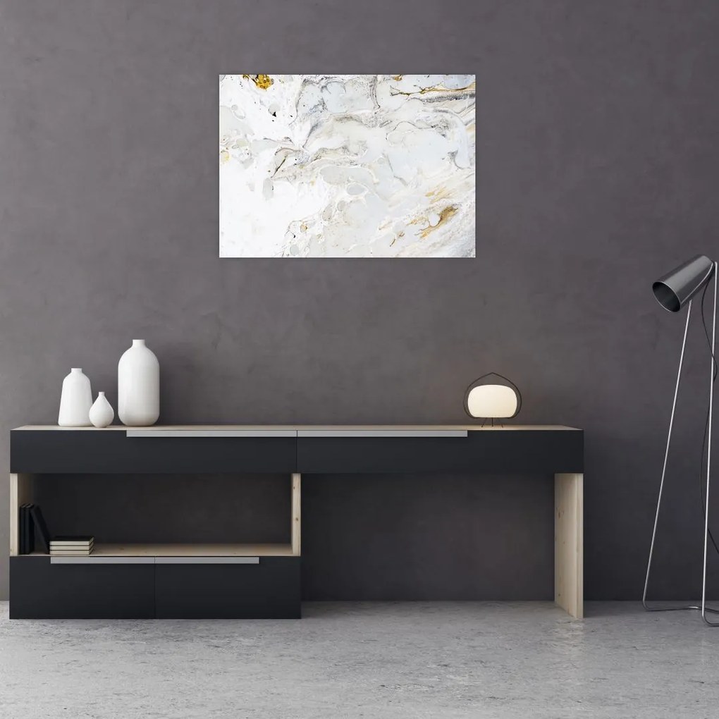 Tablou - Hârtie de ulei cu design de marmură (70x50 cm)