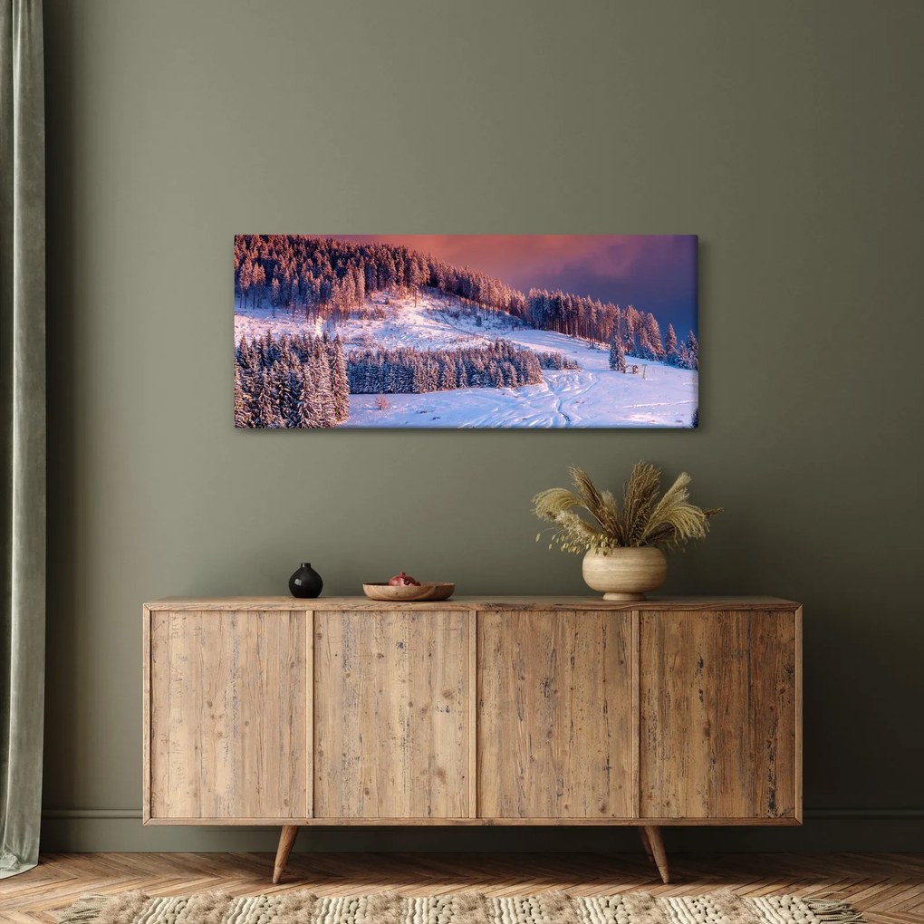 Tablou - Peisaj de iarnă (120x50 cm)