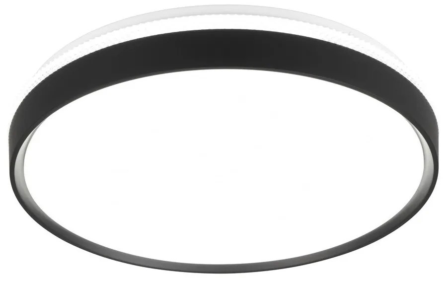 Plafonieră neagră-albă LED ø 47 cm Spacy – Trio