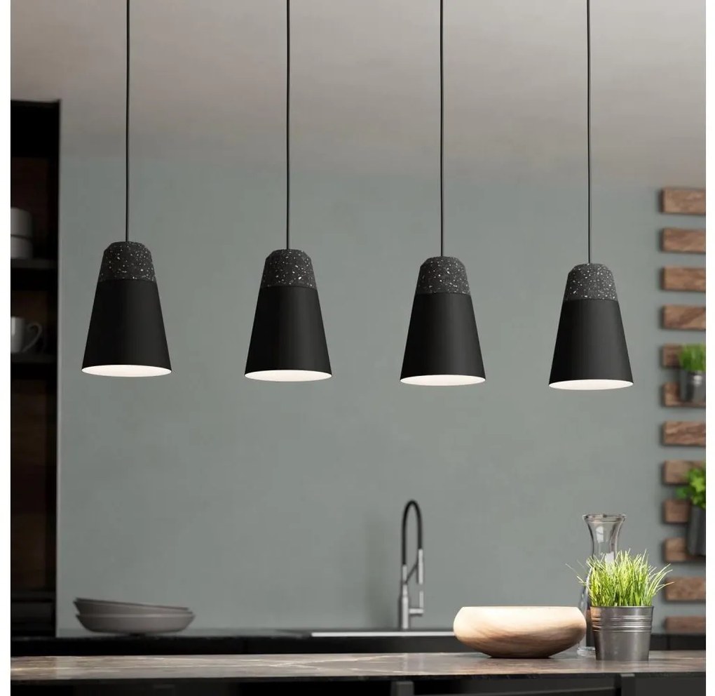 Eglo 99545 - Candelabru suspendat pe cablu CANTERRAS 4xE27/40W/230V