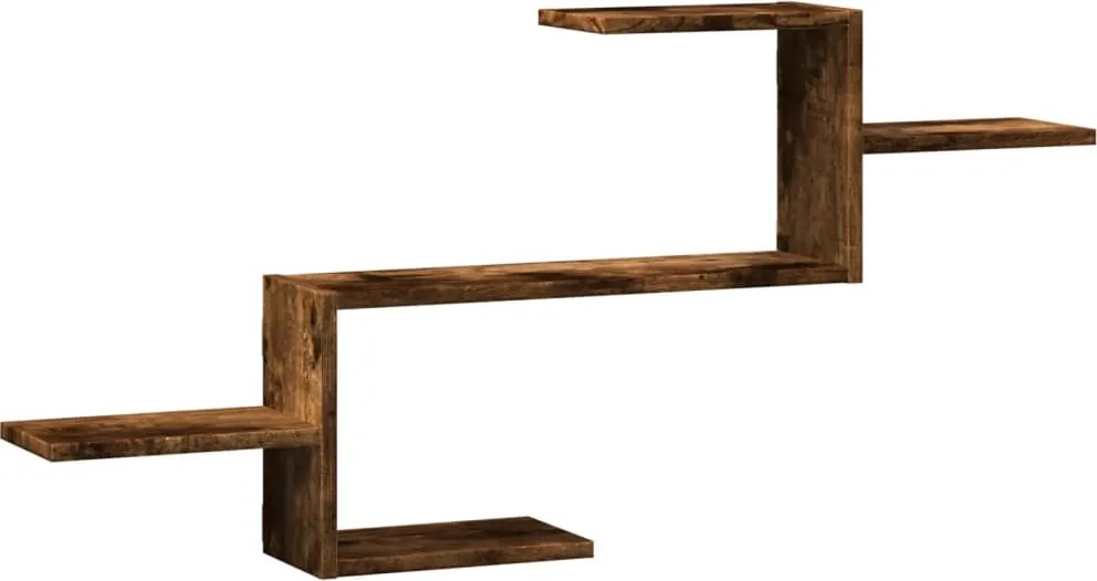 vidaXL Raft de perete, stejar fumuriu, 104x15x49 cm, lemn prelucrat