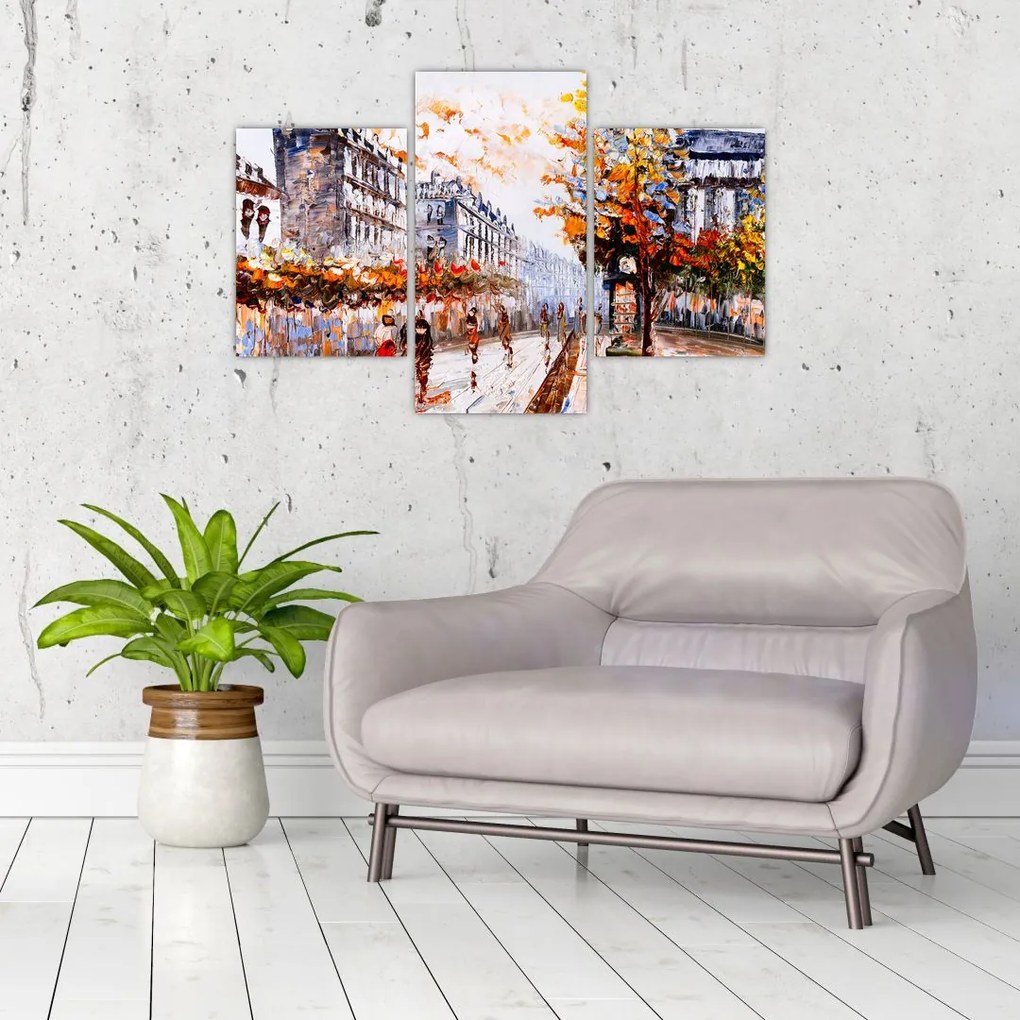 Tablou - Viața în oraș (90x60 cm)