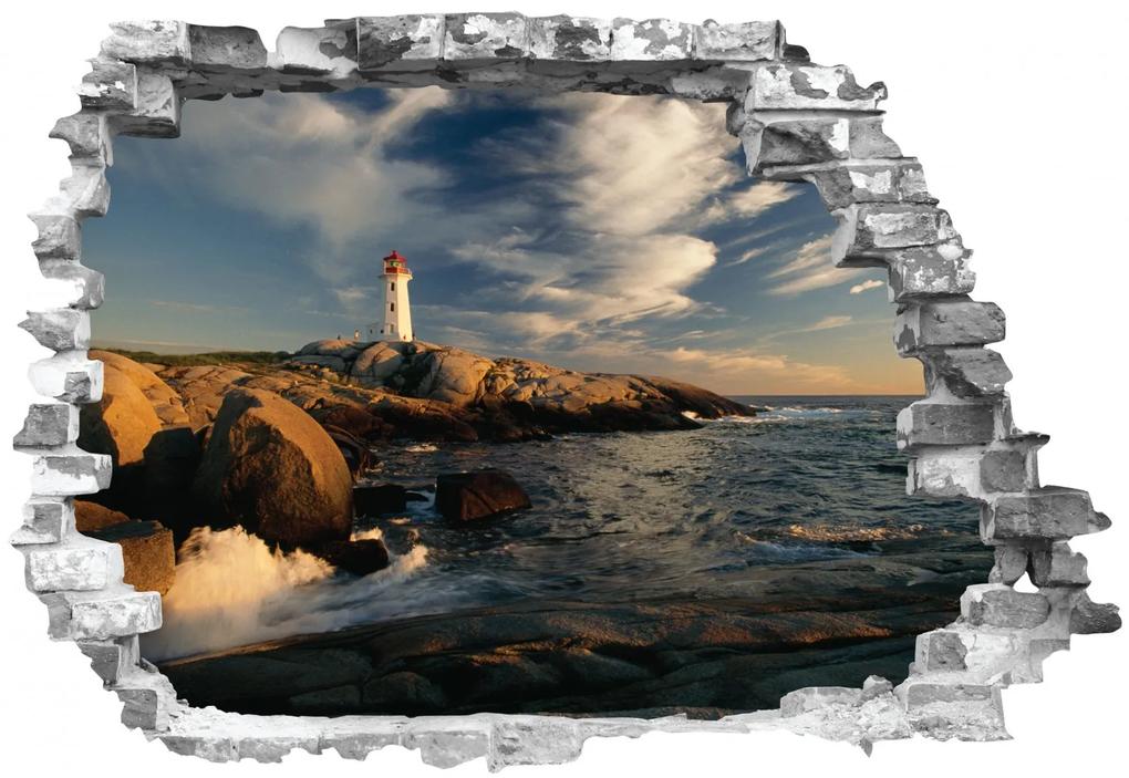 Sticker cu efect 3D - Peggy s Cove Lighthouse