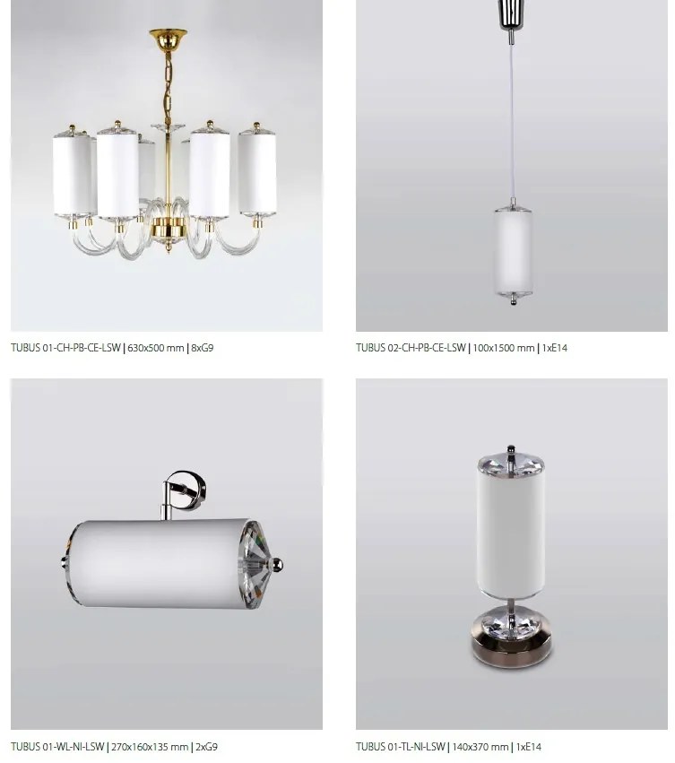 Aplica deosebita design LUX TUBUS 01-WL