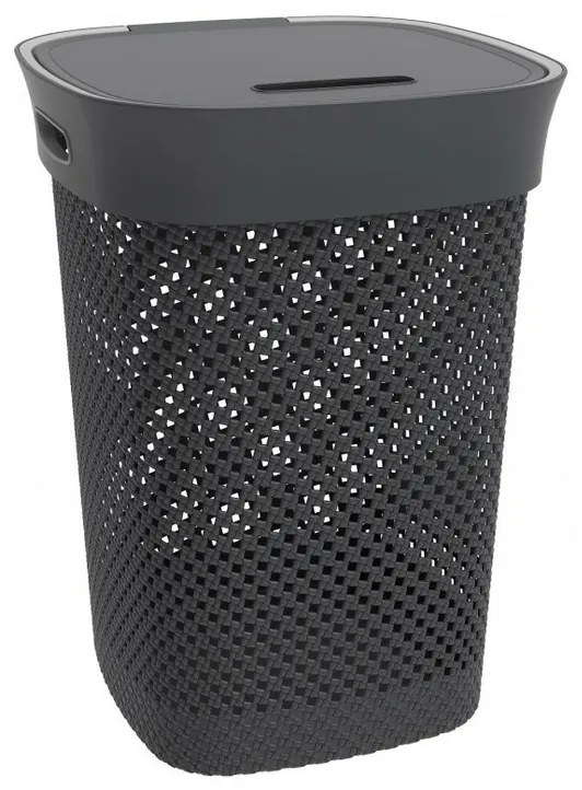 Aldotrade Woolly 50 l coș de rufe, negru