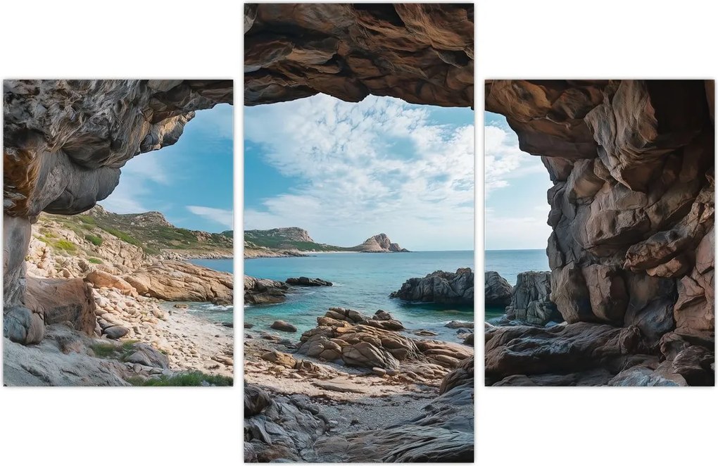 Tablou - Peșteră lângă mare (90x60 cm)