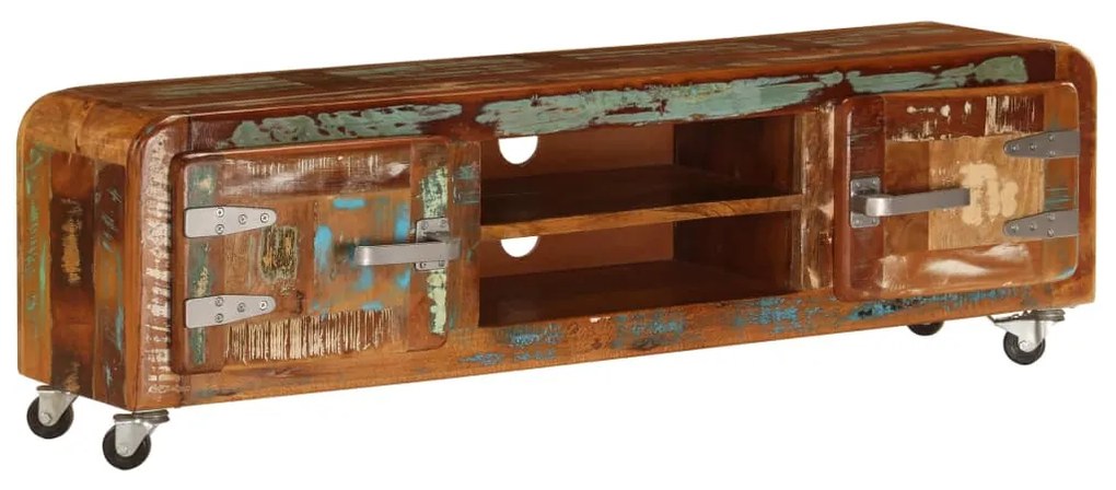 247512 vidaXL Comodă TV, 120 x 30 x 36 cm, lemn masiv reciclat