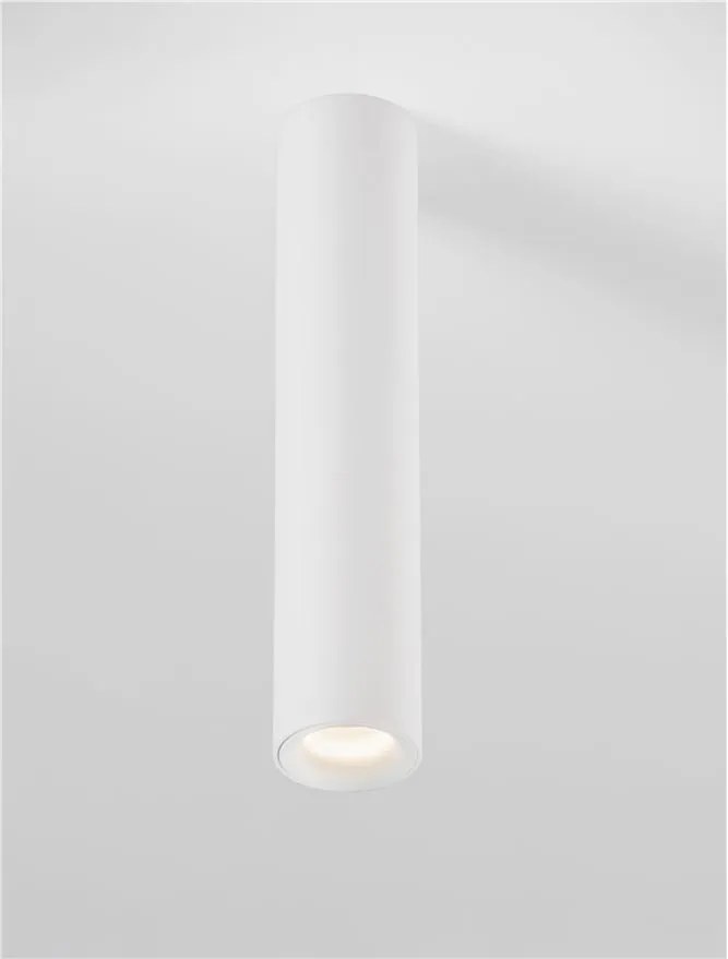 Spot aplicat LED design tehnic LUISA alb, H-20cm