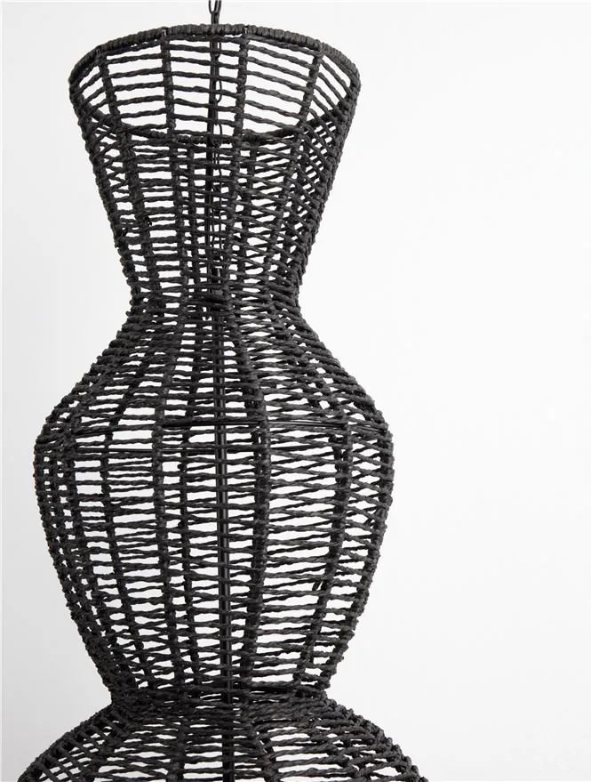 Lustra/Pendul design natural BREENA negru