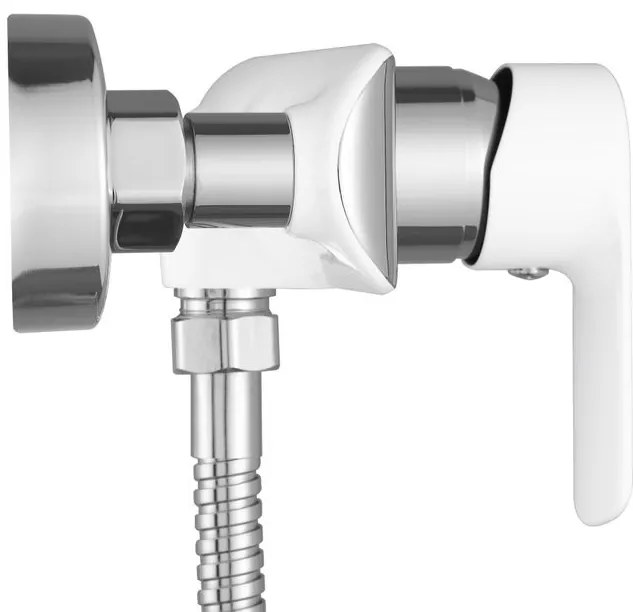 Baterie de dus REA Bloom alb crom