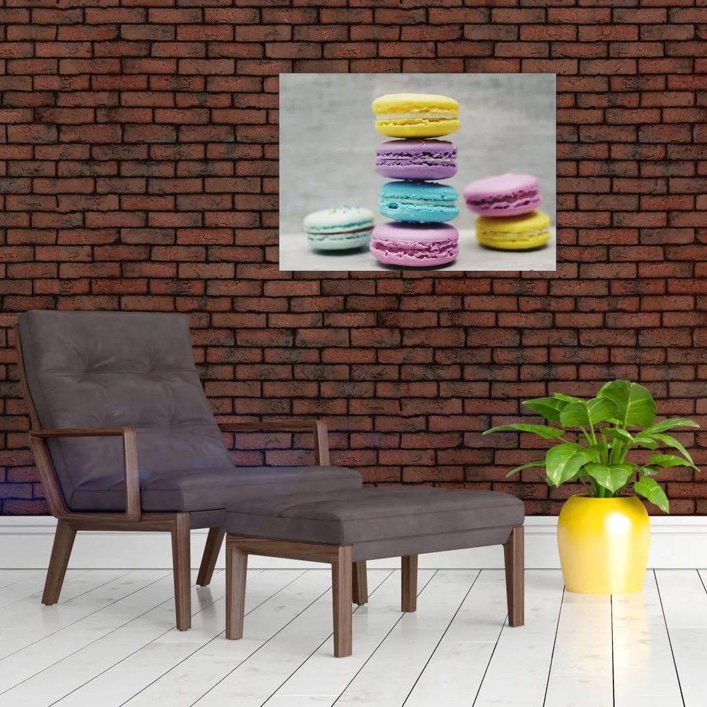 Tablou pe sticlă cu macarooni (70x50 cm)