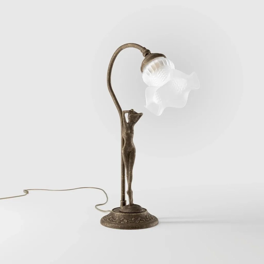 Lampa de masa figura feminina din alama Donne