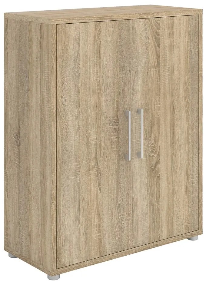 Bibliotecă modulară cu aspect de lemn de stejar 89x113 cm Prima – Tvilum