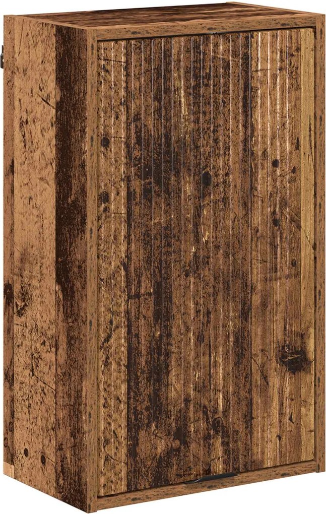vidaXL Dulap de Baie Pe perete cu ușă Lemn Vechi 39 x 23,5 x 65 cm