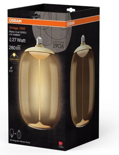 Bec LED Osram VINTAGE FILAMENT E27/4W/230V 2700K