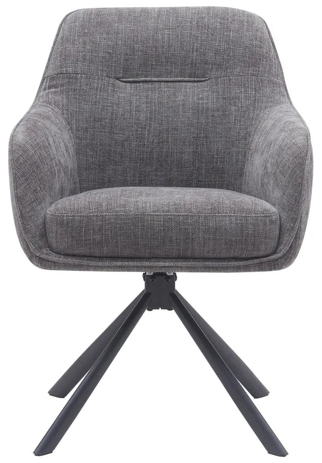 Set de scaune de sufragerie gri 2 buc. tapițat Avola – Unique Furniture