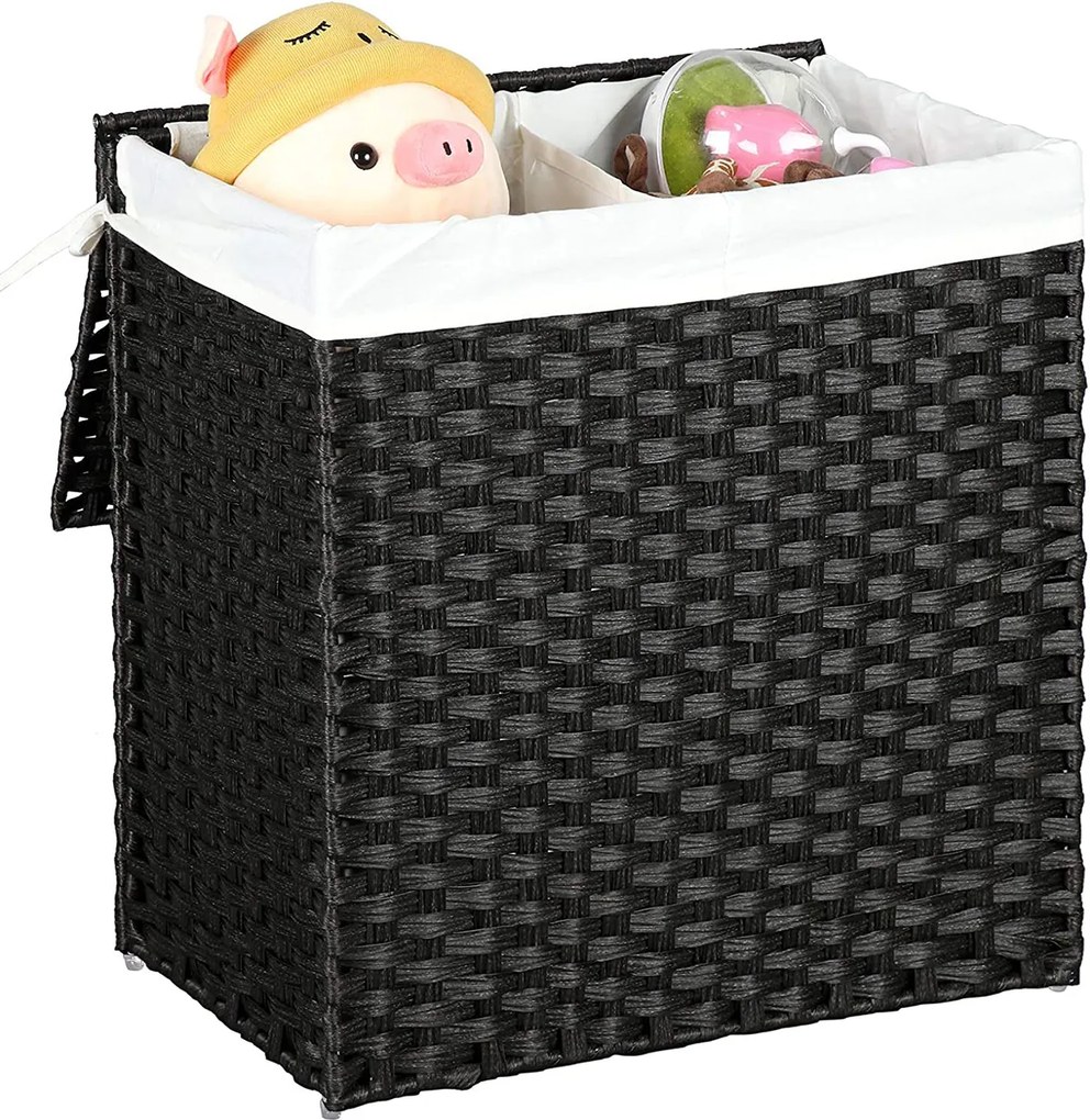 Cos rufe Ratan sintetic Negru