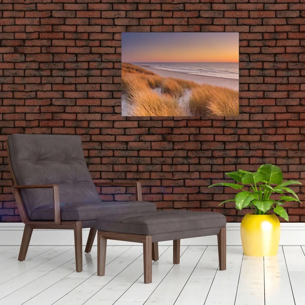 Tablou - Plajă la apus de soare (70x50 cm)