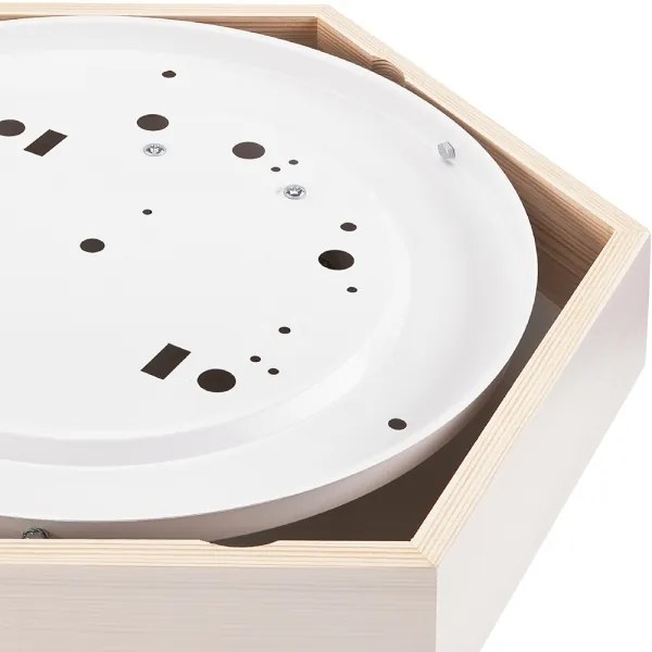 Plafonieră HEX 2xE27/60W/230V d. 43 cm alb pin