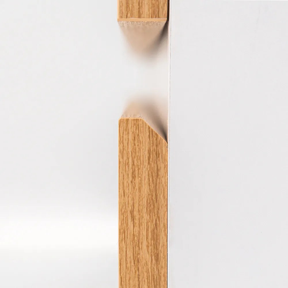 Mobilier complet de baie Vario Forte 100, stejar alb