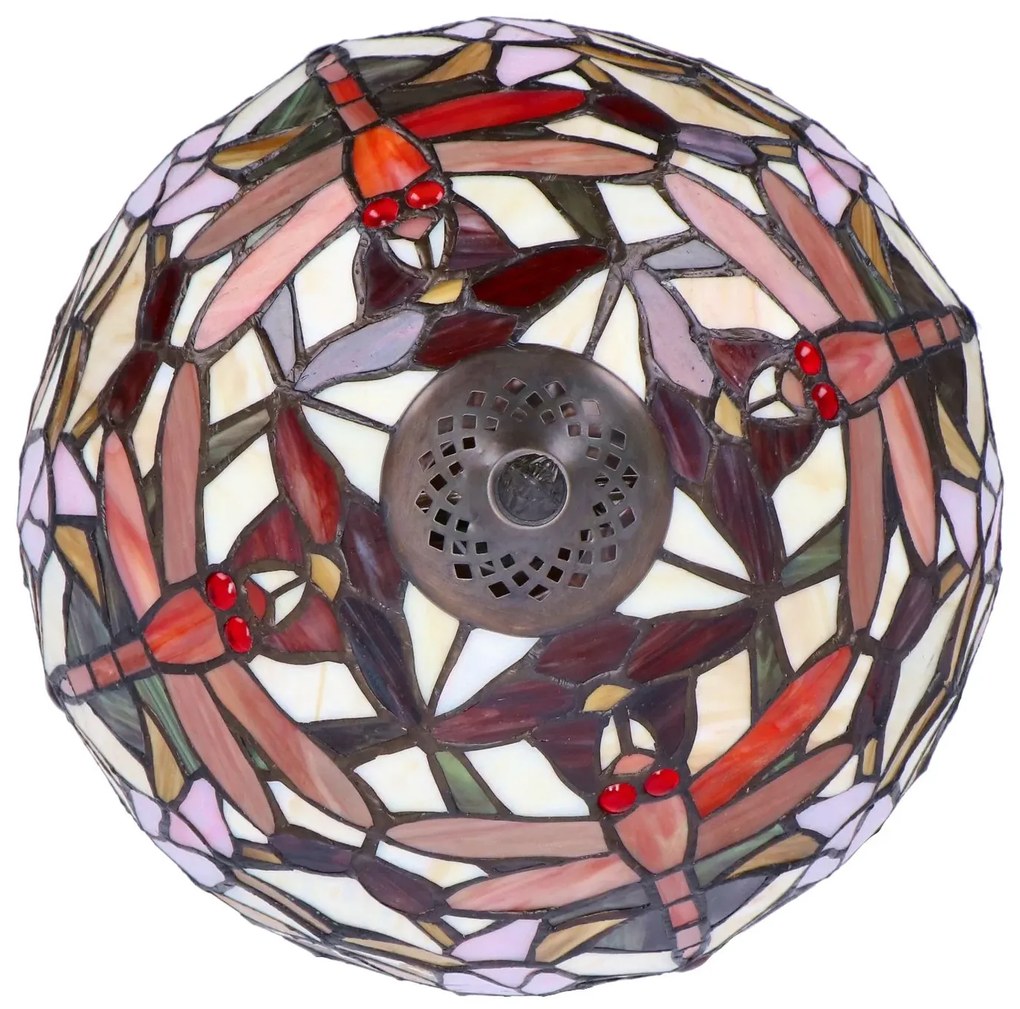 Lampa de masa Tiffany Libelula h 45 cm ,abajur 30 cm