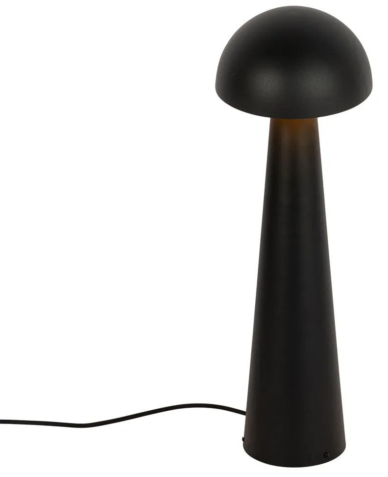 Lampă de podea pentru exterior neagră 65 cm - Mushroom