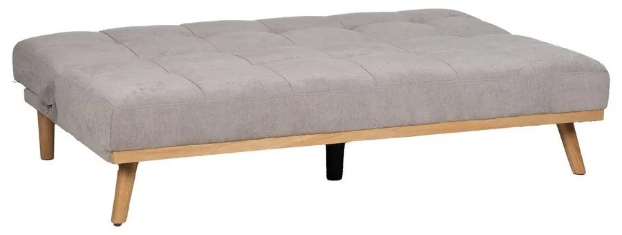 Canapea gri deschis extensibilă cu tapițerie din chenille 178 cm – Ixia