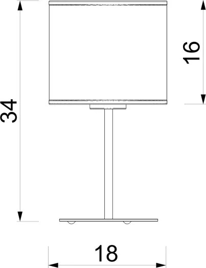 Lampă de masă ARDEN 1xE27/15W/230V bej