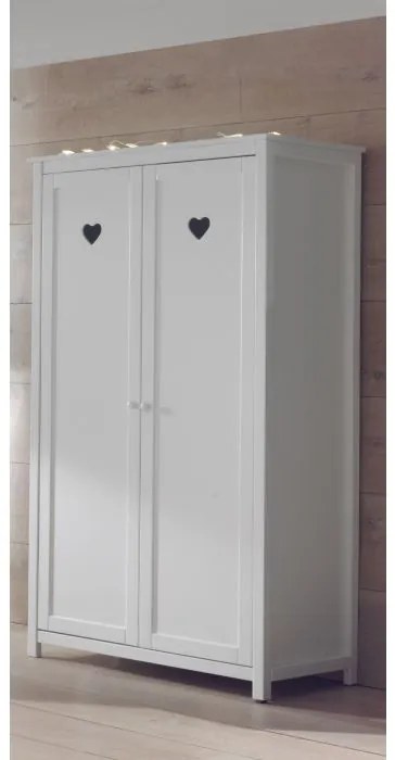Set Mobilier Copii AMORI, 3 Piese, Alb, Stil Romantic – Vipack
