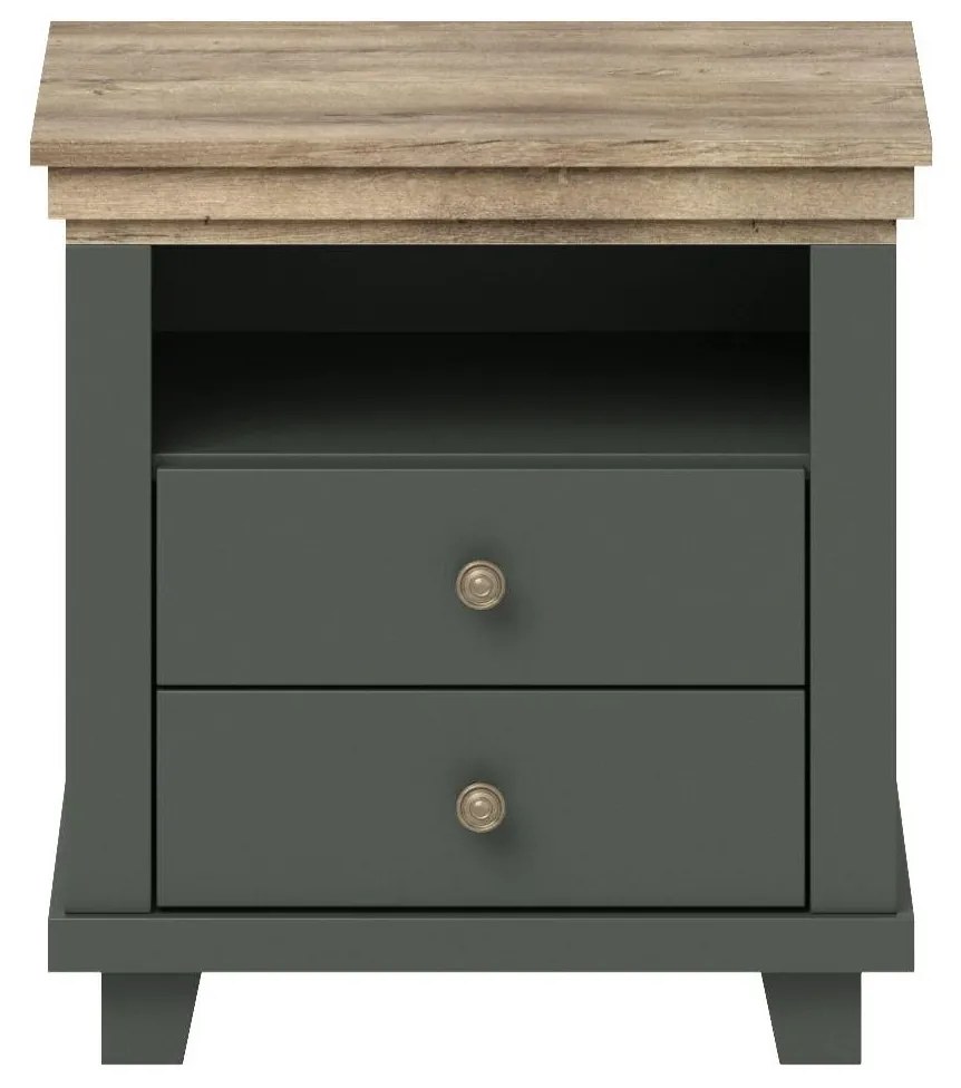 Noptieră Elvina S Typ 22 (verde + stejar lefkas). Promo -14%. 1031006