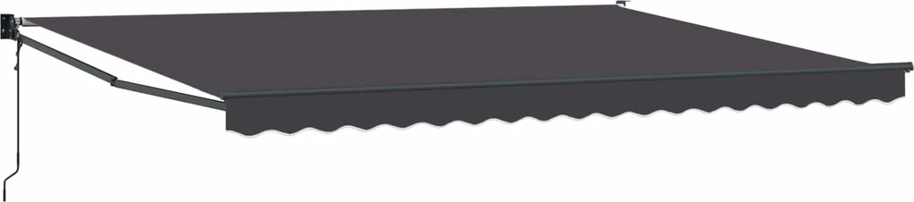 vidaXL Cort electric retractabil Antracit 4 x 2 m