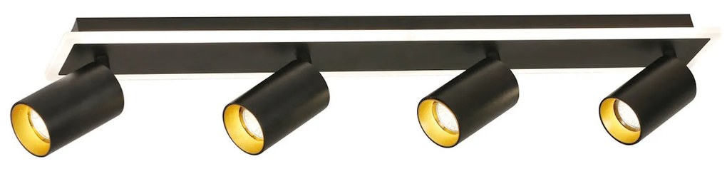 Light Prestige Parma lampă de tavan 4x50 W negru LP-0612/4CBK