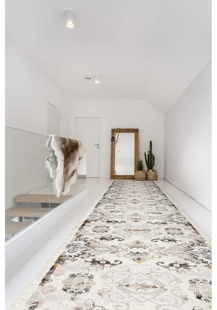 Covor tip traversă fildeș 80x250 cm Soft Eide – FD