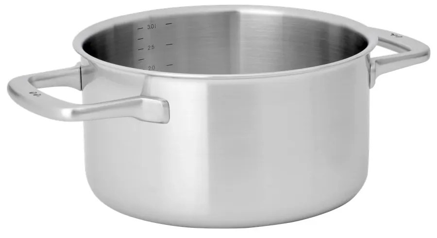 Oală cu capac din oțel inoxidabil 3 l adecvată pentru plita cu inducție Lucca 3.0 – FABINI