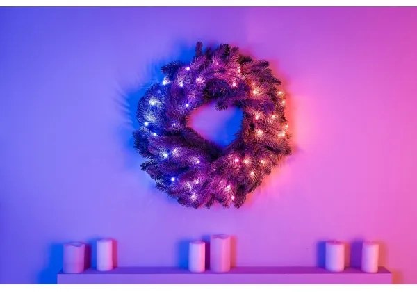 Twinkly GD20P4425P00 - Ghirlandă LED RGB reglabilă 50xLED, pr. 60 cm, Wi-Fi