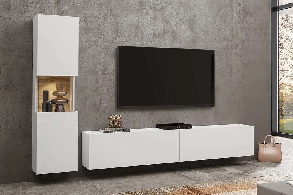 Mobilier living Avernic Typ 09 (Alb + Stejar wotan). 1042049